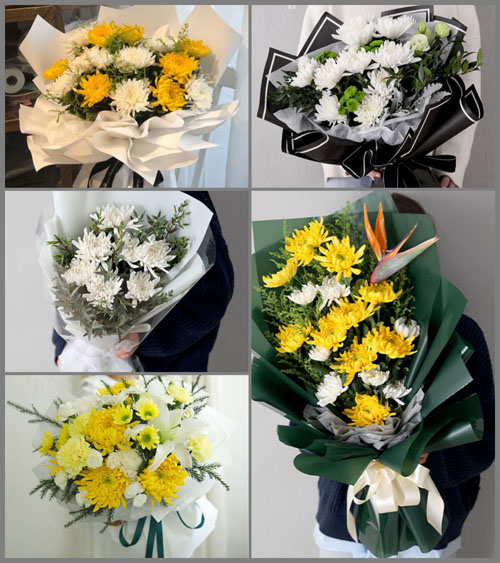 广东梅州市蕉岭县蓝坊镇高思村白事花束代送